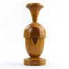 Image 10 : HAND CRAFTED WOOD ACORN CANDLESTICK SCULPTURE