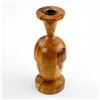 Image 4 : HAND CRAFTED WOOD ACORN CANDLESTICK SCULPTURE