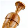 Image 7 : HAND CRAFTED WOOD ACORN CANDLESTICK SCULPTURE