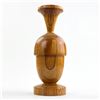 Image 8 : HAND CRAFTED WOOD ACORN CANDLESTICK SCULPTURE