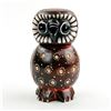 Image 2 : HAND CRAFTED & PAINTED WOODEN OWL CARVING