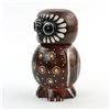Image 3 : HAND CRAFTED & PAINTED WOODEN OWL CARVING