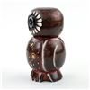 Image 4 : HAND CRAFTED & PAINTED WOODEN OWL CARVING