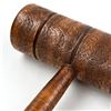 Image 3 : VTG HAND TURNED WOODEN MALLET GAVEL HAMMER