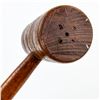 Image 5 : VTG HAND TURNED WOODEN MALLET GAVEL HAMMER