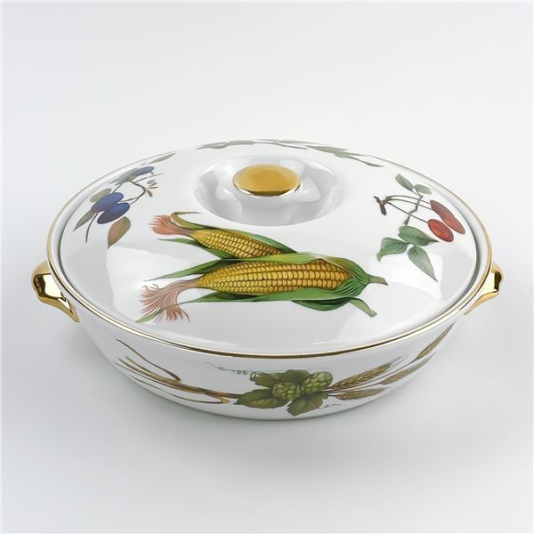 ROYAL WORCESTER EVESHAM LIDDED VEGETABLE BOWL