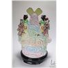 Image 8 : Selection of Oriental decor including 18" high musical theme figurine grouping, hand painted plate w