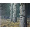 Image 2 : Framed limited edition print "Totem and Bear" pencil signed by artist Robert Bateman 1249/2000