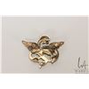 Image 2 : Antique Art Nouveau griffin motif brooch set with single seed pearl