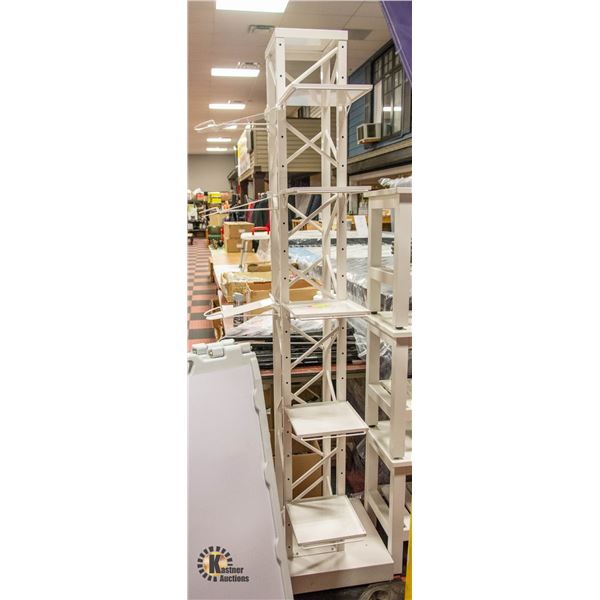 WHITE 8 TIER STAND 18" X 24" X 83"