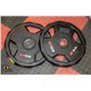 Image 1 : PAIR OF 20KG WEIGHT PLATES