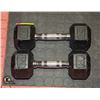 Image 1 : PAIR OF 5KG RUBBER COATED DUMBELLS