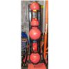 Image 1 : MEDICINE BALL STAND WITH 8 MEDICINE BALLS (44KG)