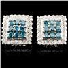 Image 1 : 14K Gold 1.30ctw Fancy Color Diamond Earrings