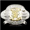 Image 1 : 18K Gold 3.62ctw Fancy Colored Diamond Ring