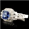 Image 2 : 14K Gold 1.12ct Sapphire & 0.54ctw Diamond Ring