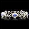 Image 1 : 18K Bracelet: 3.55ct Tanzanite & 4.81ctw Diamond