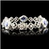 Image 2 : 18K Bracelet: 3.55ct Tanzanite & 4.81ctw Diamond