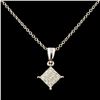 Image 2 : Diamond Pendant in 18K Gold 0.14ctw