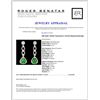 Image 3 : 1.82ctw Tsavorite & 1.01ctw Diam Earrings 18K Gold