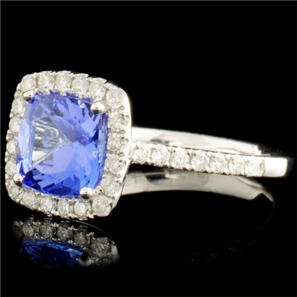 14K Gold Ring: 1.61ct Tanzanite & 0.42ctw Diam