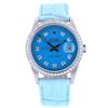 Image 2 : 36MM Rolex DateJust Diamond Watch Blue Dial