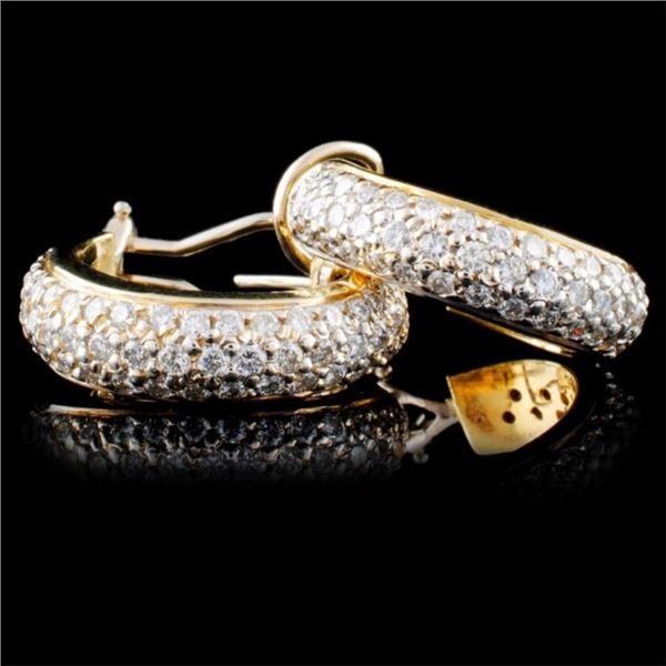 2.56ctw Diamond Earrings in 14K Gold