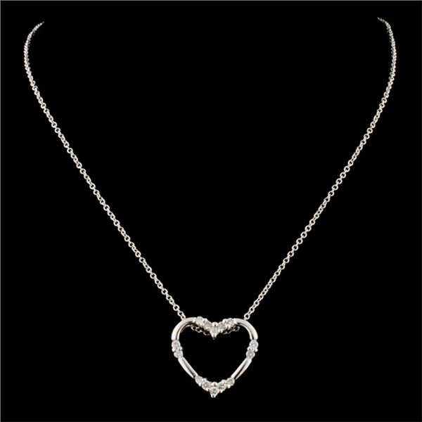 14K Gold Pendant w/ 0.21ctw Diamonds