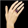 Image 4 : 15ct Amethyst Ring in 14K Gold