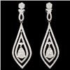 Image 2 : 1.63ctw Diamond Earrings in 14K White Gold