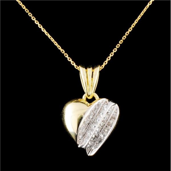 0.31ctw Diamond Pendant in 14K Gold