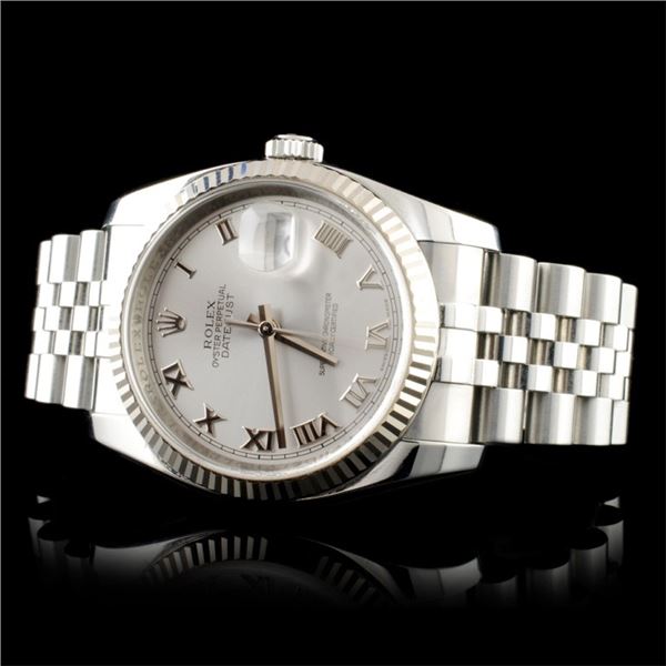 36MM Rolex DateJust Watch in 18K/SS