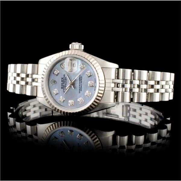 18K & SS Ladies Rolex DateJust Watch