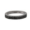 Image 2 : 0.45ctw Black Diamond Ring in 14k White Gold