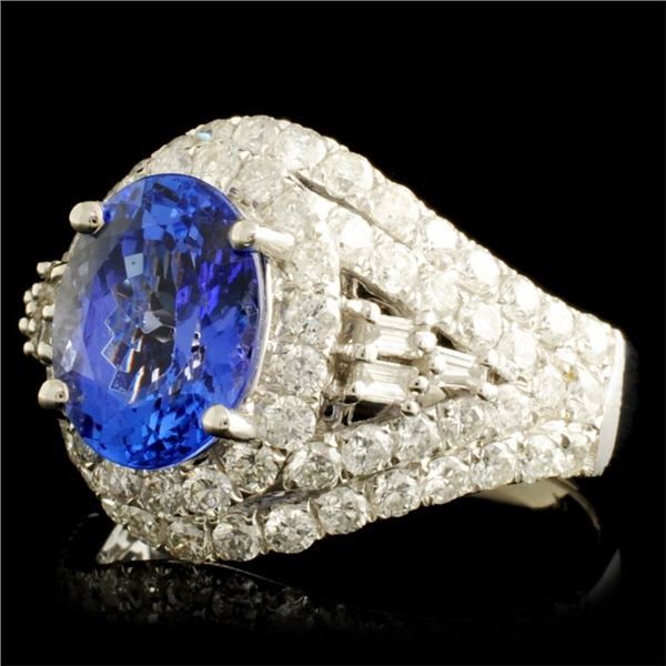 18K Gold 2.69ct Tanzanite & Diamond Ring 1.65ctw