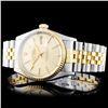 Image 1 : 36mm Rolex YG/SS DateJust Watch in Champagne