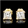 Image 2 : 14K Gold Earrings with 0.62ctw Diamonds