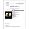 Image 3 : 0.78ctw Diamond Earrings in 14K Gold