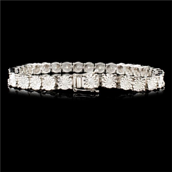 0.96ctw Diamond Bracelet in 14K Gold