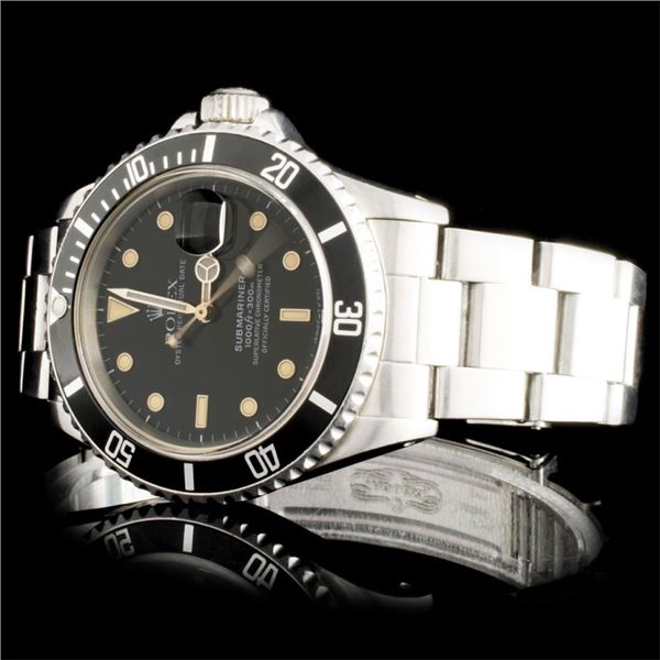 40MM Rolex Submariner SS Watch
