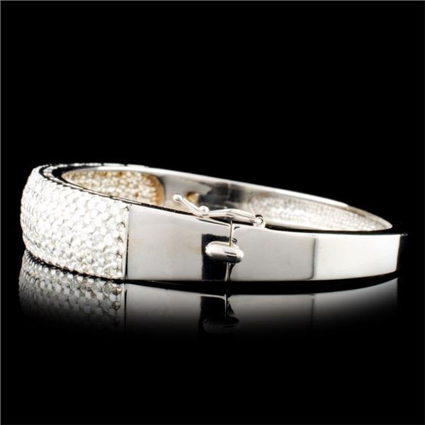 Diamond Bangle: 14K Gold, 6.15 ct