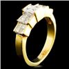 Image 1 : 18K Gold Ring with 1.48ctw Diamonds