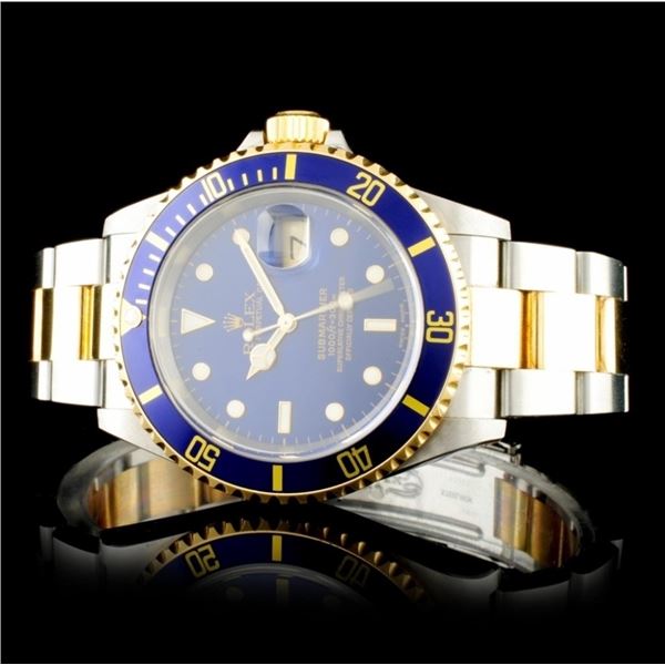 18K & Stainless Steel Rolex Submariner Watch