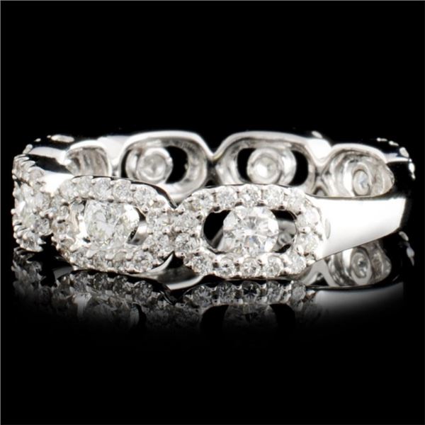 14K Gold Ring with Nearly 1ct Diamonds