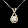 Image 2 : 0.51ctw Diamond Pendant in 14K Gold