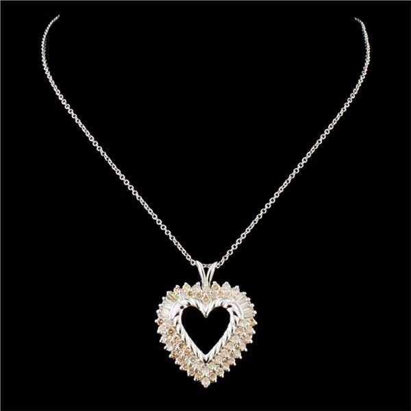 14K Pendant with 1.40ctw Diamonds