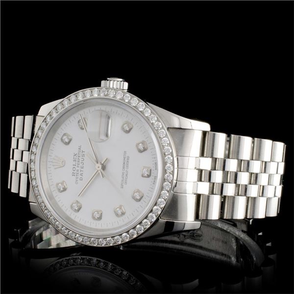Diamond 36MM Rolex DateJust Watch