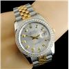 Image 4 : 36MM Rolex DateJust Diamond Watch 18K YG/SS