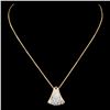 Image 1 : 0.62ctw Diamond Pendant in 14K Gold
