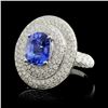 Image 1 : 2.51ct Sapphire & 1.30ct Diamond Ring in 18K WG